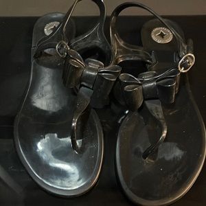 BCBG Black jelly sandals
